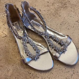 Badgley Mischka embellished sandal nwob